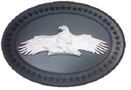 FREEDOM'S SENTINEL OVAL PLATE - GRAY