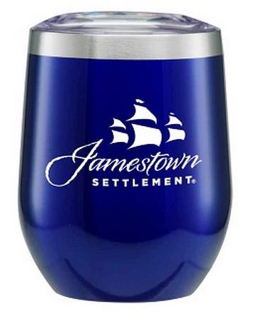 STEMLESS WINE COOLER - JAMESTOWN SETTLEMENT LOGO