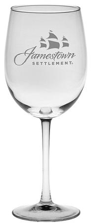 SIGNATURE LOGO WINE GLASS - JAMESTOWN