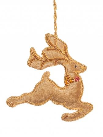 Orn Lg Prancing Reindeer Lt Br