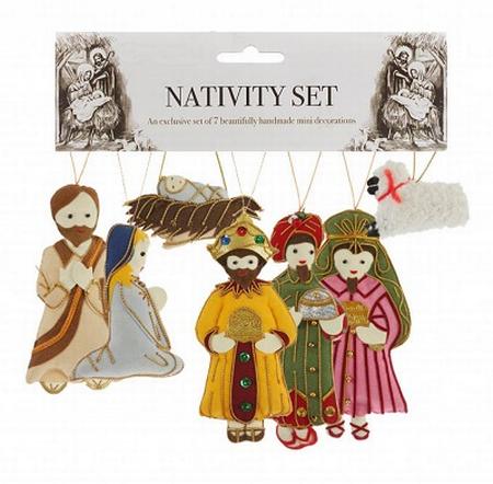 Orn Set Nativity 7 Pieces