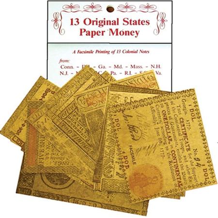 PAPER CURRENCY SET - 13 COLONIES