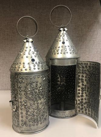 MEDIUM PUNCHED-TIN LANTERN