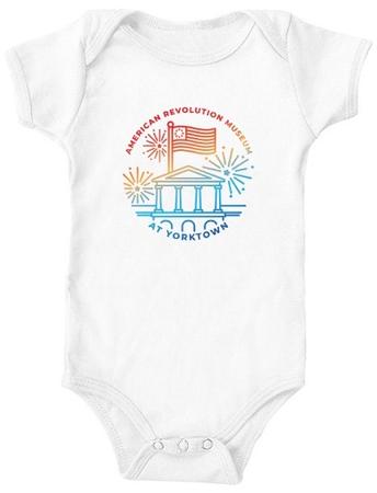 YORKTOWN BABY ONESIE - WHITE