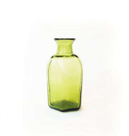 JAMESTOWN GLASS HAND BLOWN VIAL GREEN